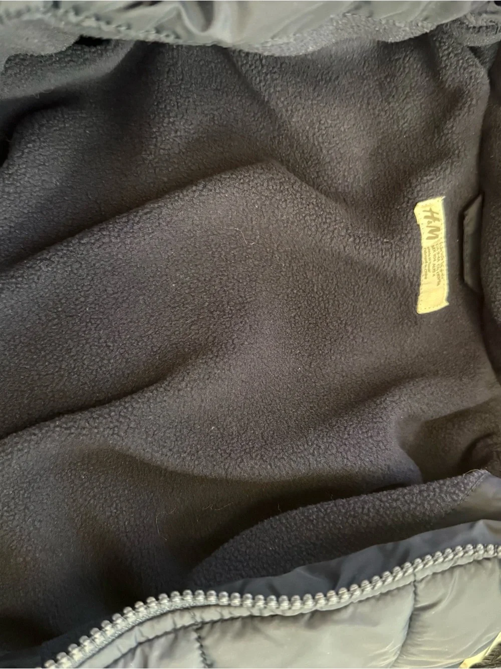 H&M Dark Navy Puffer Jacket with Hood Kids Boy Toddler 3-4